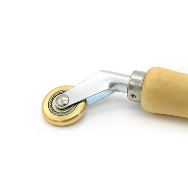 PVC/TPO/EPDM Single Ply Roofing Brass Penny Roller and Vinyl Flooring Corner Detail Seam Roller (6mm x 30mm) - NewNest Australia