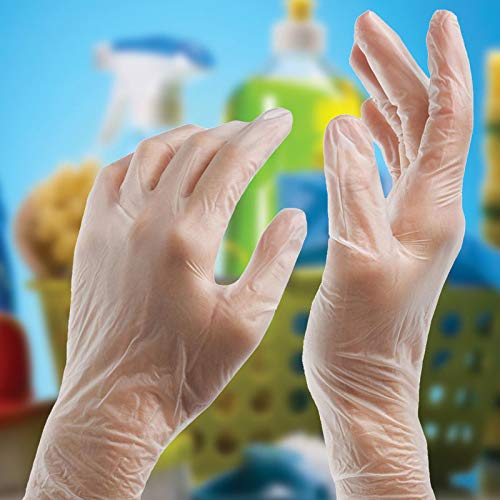 Strong Quality 100 Pack Clear Medium Size Powder Free Vinyl Gloves | Ambidextrous Latex Free Gloves Medical Grade Examination Gloves AQL 1.5 EN455 Class 1 Multipurpose USE - NewNest Australia