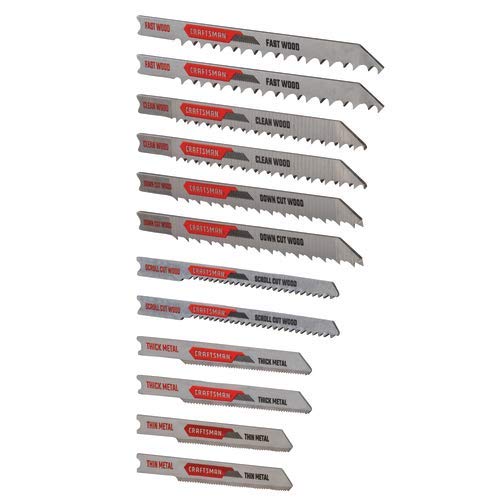 CRAFTSMAN Jigsaw Blades, U-Shank Set, 12-Piece (CMAJ2SET12) - NewNest Australia