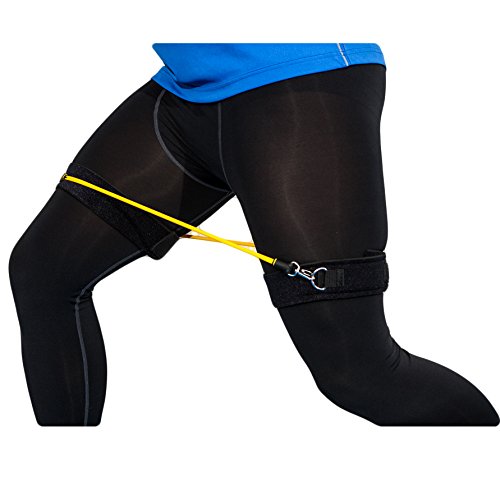 Fitness Health Extreme Training Leg Resistance Bands | Kinetic Band Workout Set | Plyometrics Speed Training Improvement - Thigh Straps for Leg Strength Pilates Yoga Exercise Complete set for Men / Women - NewNest Australia