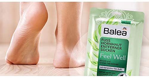 Balea Feel Well callus remover socks, 1 pair (1 x 2 pieces) callus socks, callus removal socks - NewNest Australia