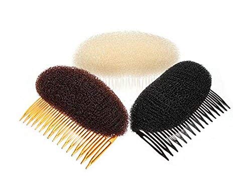Ericotry 2Pcs Charming Bump It Up Volume Inserts Hair Comb Do Beehive Hair Styler Insert Tool Hair Comb Hot Hair Base Styling Accessories for Women Girls (Beige) - NewNest Australia