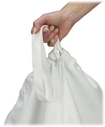 NewNest Australia - Household Essentials 148 Hanging Cotton Canvas Laundry Hamper Bag | White 