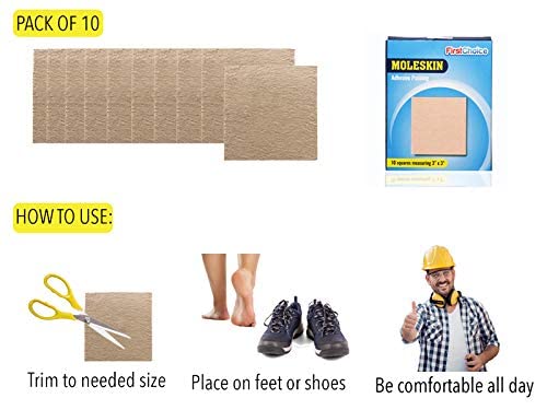 Extra Durable Moleskin Patches - 3" x 3" 10 Pack - NewNest Australia