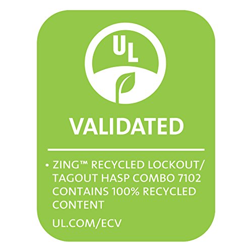 ZING 7102 RecycLockout Lockout Tagout Hasp and Tag Combination, Recycled Plastic - NewNest Australia