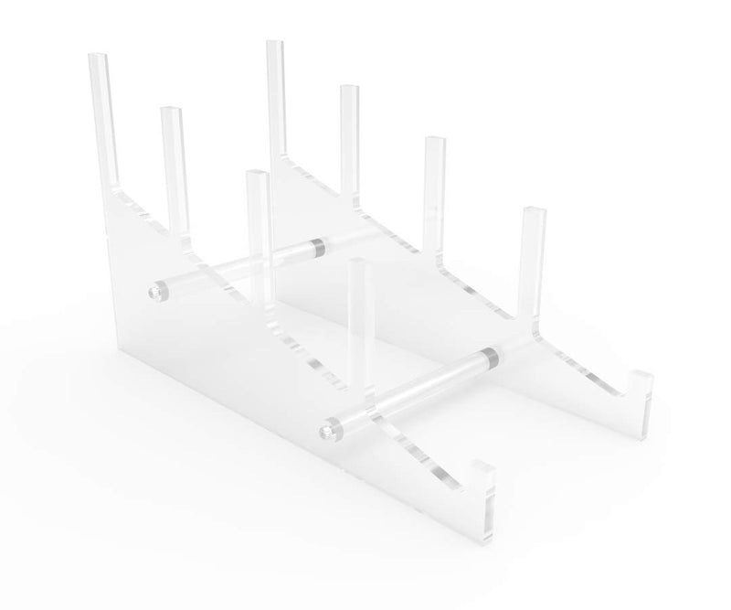 NewNest Australia - FixtureDisplays Medium Multiple Plate Acrylic Rack Display Holder 10749 