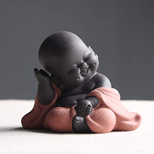 NewNest Australia - Kingzhuo A Collection of Cutie 3 Buddhas Lovely 3 Style Smiling Buddha Laughing Buddha Statue Great Details Giftable Make You Happy 