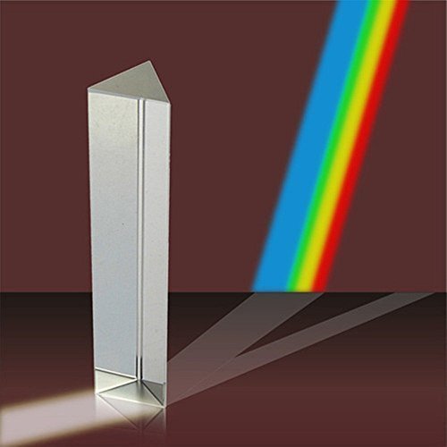 Amlong Crystal 2.5 inch Optical Glass Triangular Prism for Teaching Light Spectrum Physics and Photo Photography Prism, 60mm - NewNest Australia