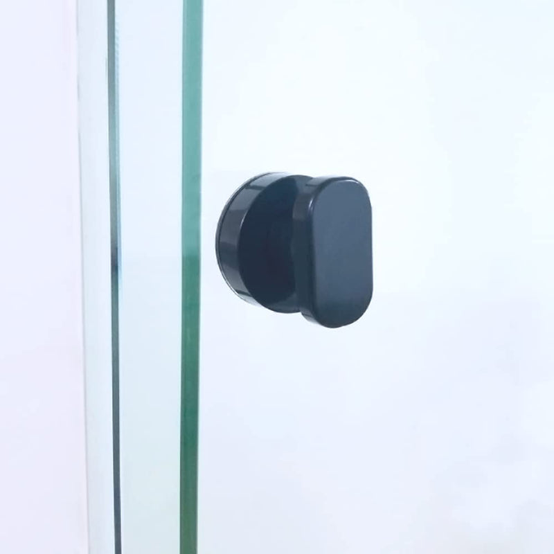 Mini Powerful Suction Cup Glass Mirror Door Handle Bathtub Shower Handle Kitchen Drawer Handle Suction Cup Bathroom Door Refrigerator Nonporous Sucker (Black) Black - NewNest Australia