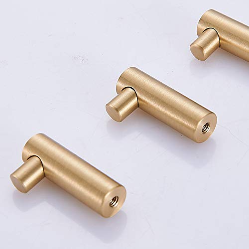 NewNest Australia - Pack of 4, Gold Brass Decorative Wall Hooks Towel Hook, Coat Hook Hangers Wall Mounted (L-Shaped) L-Shaped 