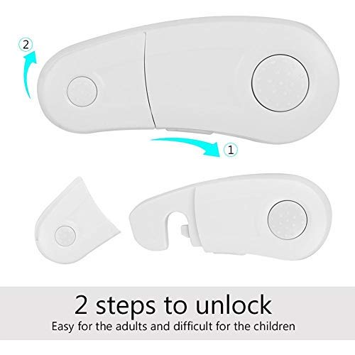 Baby Safety Magnetic Cabinet Lock Set,Child Safety Locks for Cabinets, Doors, Drawers,Cabinet Locks for Babies 6 Childproof Safety Locks, 2 Keys No Drilling & Screws - NewNest Australia