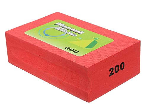 Sanding Blocks Diamond Polishing Hand Pads Block Polishing Grinding Block For Granite,Marble,Sharp Edges Glass,Tiles 200 Grit 1PCS - NewNest Australia