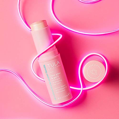 TULA Skin Care Rose Glow & Get It Cooling & Brightening Eye Balm | Dark Circle Under Eye Treatment, Instantly Hydrate and Brighten Undereye Area, Perfect to Use On-the-go | 0.35 oz. - NewNest Australia
