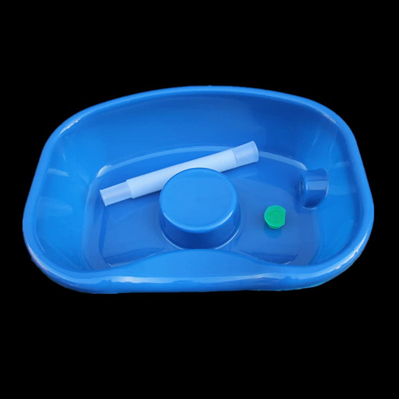 Hemoton Portable Shampoo Tub Sitting Hair Washing Tray Shampoo Bowl Hair Washing Tray Medical Bed Shampoo Basin for Elderly Pregnant Injured Bedridden Handicapped Disabled - NewNest Australia