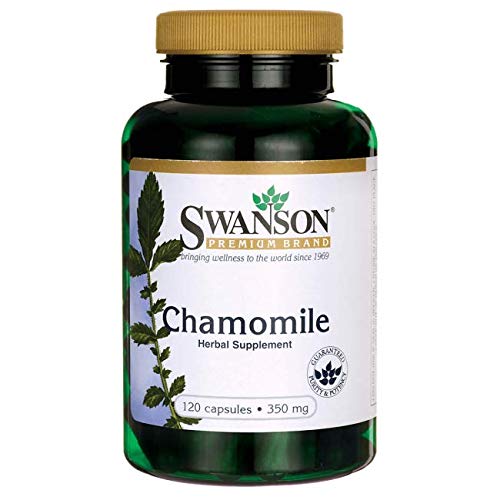 Swanson Chamomile Stress Support - Made with German Chamomile Flower - Herbal Supplement to Promote Stress, Relaxation and Sleep Support - Helps Easy Body and Mind - (120 Capsules) 1 - NewNest Australia