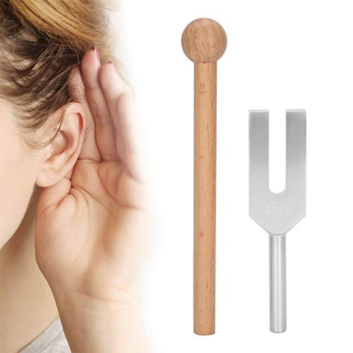 Zjchao 4096Hz High Frequency Tuning Fork, Medical Aluminum Alloy Tuning Fork, High Frequency Tuning Fork With Wooden Hammer And Vibrating Sound Therapy Tool For Flannel Bag - NewNest Australia