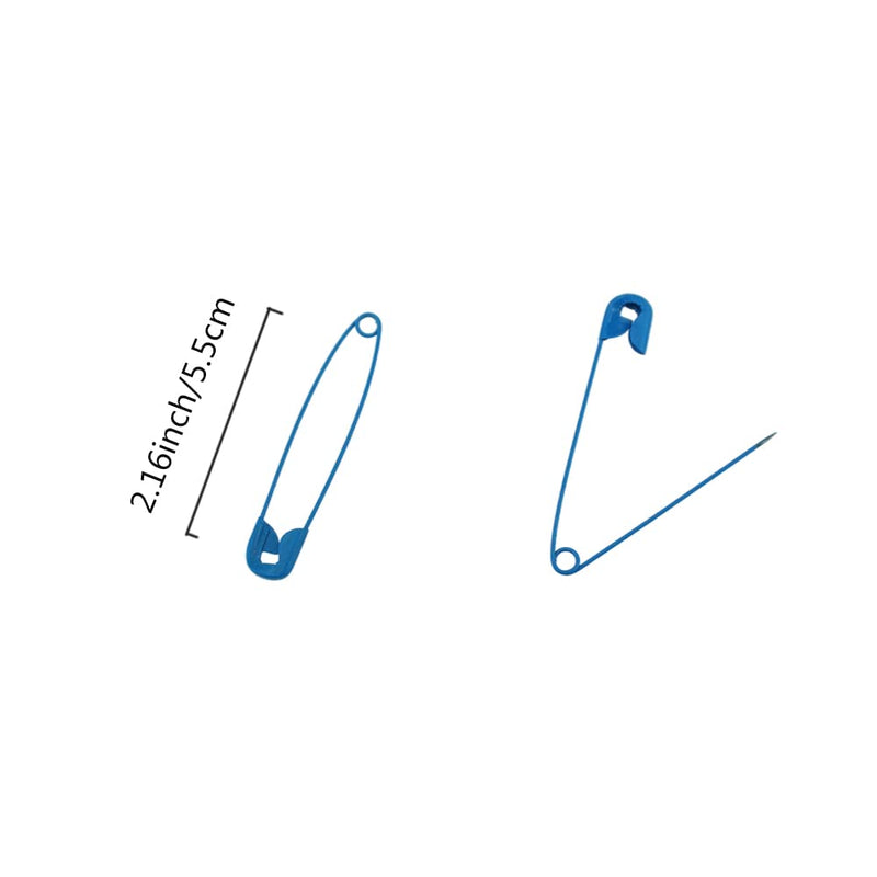 SaktopDeco Safety Pins 2.16 Inch 5 Colors Metal Safety Pins for Handcrafts DIY Sewing Art Craft Pin Pack of 100 - NewNest Australia