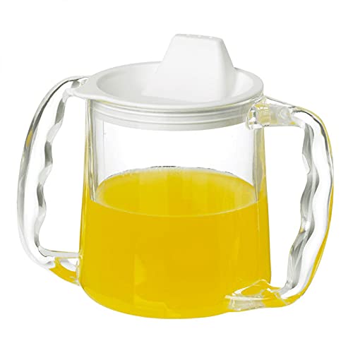 Homecraft Caring Mug, Large Spout Opening, Non-Retail Packed, Two-Handled Mug For Easy, Mess-Free Drinking, Cup With Easy To Grip Contoured Handles For Users With Limited Grip Strength Or Disabilities - NewNest Australia