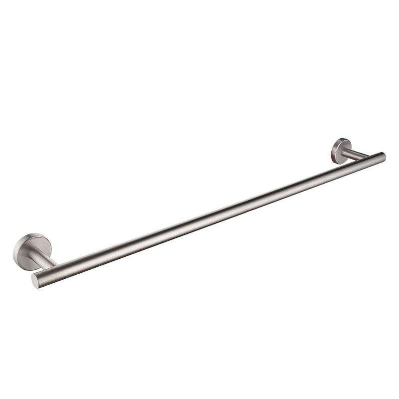 JQK Bath Towel Bar, 24 Inch Stainless Steel Towel Rack Bathroom, Towel Holder Brushed Finished Wall Mount, Total Length 27 Inch, TB110L24-BN - NewNest Australia