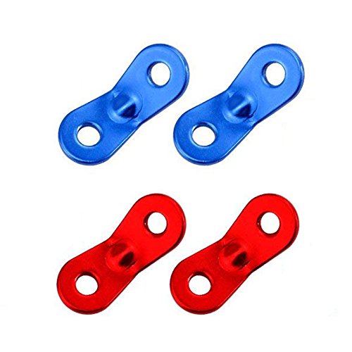 NewNest Australia - 16Pcs Blue Aluminum Alloy Tent Cord Tensioner Guyline Adjuster for Outdoor Camping Hiking Travel Tent Accessories 