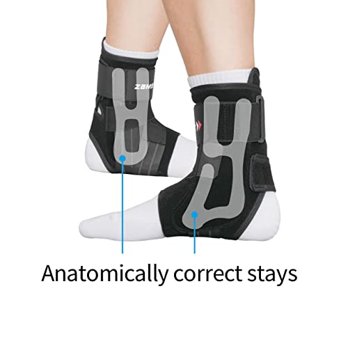 Zamst A1 Adjustable Ankle Brace For Severe Sprains, Chronic Instability, Ideal For Sports, Ankle Brace For Men And Women, Anatomically Correct Fit (Right, M) - NewNest Australia