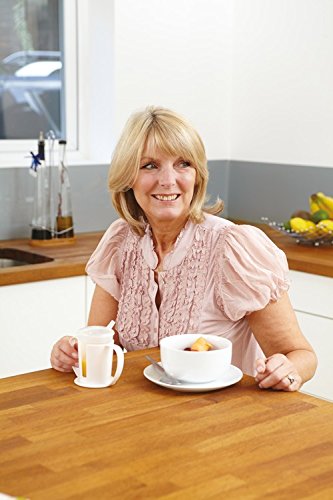 Homecraft Clear Beakers with Holder, Easy to Grip Double Handle is Ideal for Those with Weak Grasp, Wide Base for Stability, Two Mugs and Two Spouted Lids (Eligible for VAT relief in the UK) - NewNest Australia