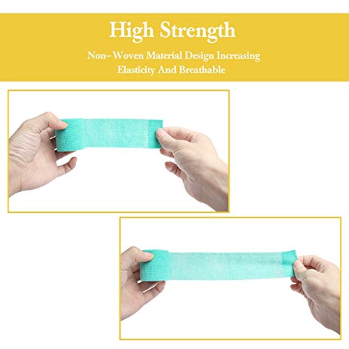 IKR Self Adhesive Tape,Cohesive Wrap Bandages, Camouflage Wrap Tape for Hunting, Strong Elastic Stretch Sports Tape for Wrist, Ankle Sprains & Swelling,FDA Approved, 12 Pack-2" x5 Yards(12 Color) - NewNest Australia