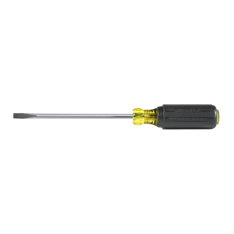 Klein Tools 605-6 1/4-Inch Cabinet Tip Screwdriver, Heavy Duty, 6-Inch 1/4 inch Cabinet-Tip, 6 inch Shank - NewNest Australia