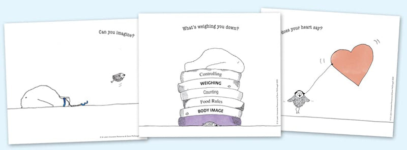 Eating Disorders & other Shadowy Companions - 40 counselling discussion cards to challenge the silence and shame surrounding eating disorders - NewNest Australia