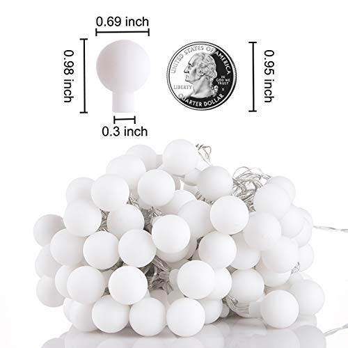 33 Feet 100 Led Mini Globe String Lights, USB Fairy String Lights Plug in, 8 Modes with Remote, Decor for Indoor Outdoor Party Wedding Christmas Tree Garden, Warm and Multi 33Ft Multi + Warm White - NewNest Australia