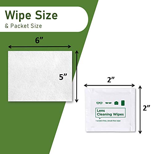 Pre-moistened Lens and Glass Cleaning Wipes: for Glasses, Camera, Cell Phone, Smartphone, and Tablet – Safe for AR Lenses, Quick Drying, Streak Free, Disposable - Individually Wrapped - 200 Pack - NewNest Australia