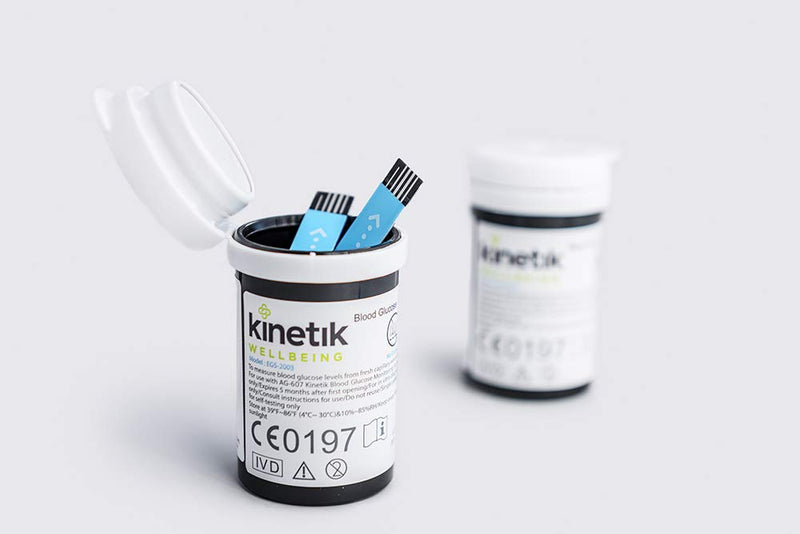 Kinetik Wellbeing Blood Glucose Test Strips (Pack of 50) – Used by the NHS – In Association with St John Ambulance – Test Strips Available on Prescription 50 Test strips Single - NewNest Australia