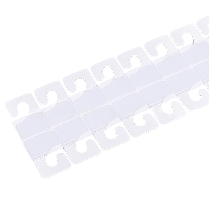 Jomevia Clear Self Adhesive Hang Tabs Hooks Plastic Display Hand Tabs Slot Hole J-Hook Folding Tab for Store Retail Display(200 Pieces, 2 Styles ) 17.7*13.7inch ＆ 10.6*16.5inch - NewNest Australia