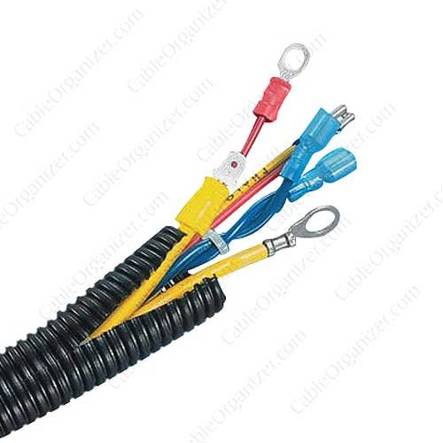 Flexible Polyethylene Wire Loom, 1 1/2 Inch Diameter, 10 Feet, Black - NewNest Australia
