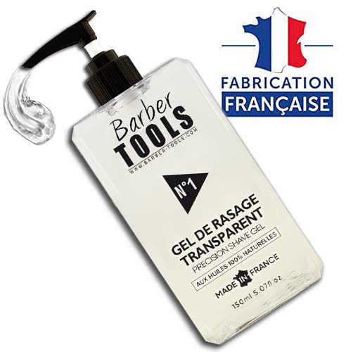 ✮ BARBER TOOLS ✮ Transparent shaving gel 150 ml - for a precise shave of the beard contours (visibility, lubrication and maximum protection) Brown 150 ml (pack of 1) - NewNest Australia