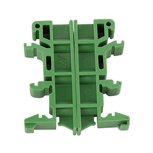 10sets PCB DIN C45 Rail Adapter Circuit Board Mounting Bracket Holder Carrier, 35mm DIN rail (Green) - NewNest Australia