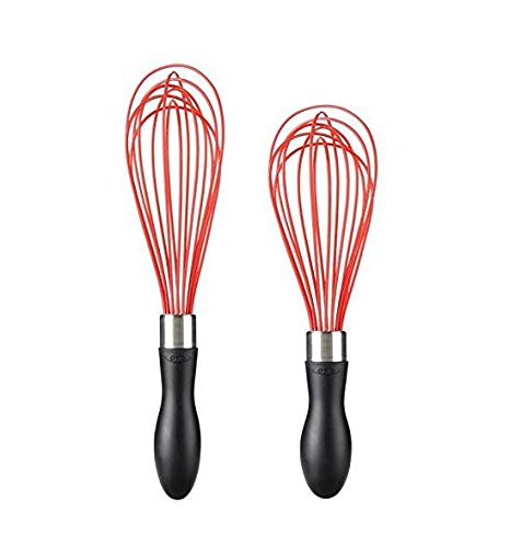 NewNest Australia - OXO Good Grips Better Silicone Whisk, 9-Inch, Red,Red/Black Red/Black 