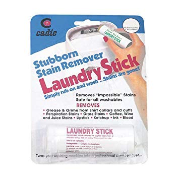 Laundry Stain Remover Stick – Pre Wash Spot Cleaner for Fabric Clothing on Cotton, Wool, Synthetics - Easy Removal of Grease, Blood, Coffee, Ink, Lipstick, Wine, Grass Soil | Clean On-The-Go by Cadie (1 Pack) - NewNest Australia