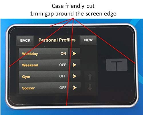 A1C WEAR - 9H Flexible Glass Screen Protector For Tandem tSlim X2 and tFlex Insulin Pumps - Won't Crack or Chip - Anti-Scratch Anti-Fingerprint - 2 Pack - NewNest Australia