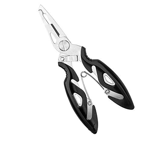 Pack of 252pcs Heavy Duty Stainless Steel Split Rings and Plier Set, Open Jump Rings and Fishing Plier Tool Kit for Saltwater Fishing Lure Connector, Jewelry Making Findings, Small Key Rings - NewNest Australia