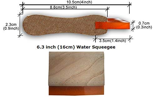 INTBUYING Screen Printing Squeegee 6.3 inches Long Wooden Ink Scraper 75 Durometer 4 inches Wide - NewNest Australia