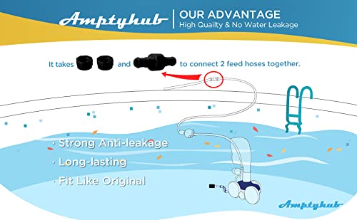 Amptyhub 3900 Sport, 280, 380 Pool Cleaner Hose Swivel D21 Replacement for Zodiac Polaris 3900 Sport, 280 Black Max F5B, TR35P Pool Cleaners (3 Pack) - NewNest Australia