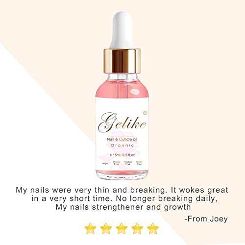 Gelike Nail Cuticle Oil Organic Vitamin E Vitamin B Essential Oil Soothe Moisturize Moisturising Dry Nails Cuticles Oils Treatment Pen Nail Care Repair Growth Oils 15ml/Bottle - NewNest Australia