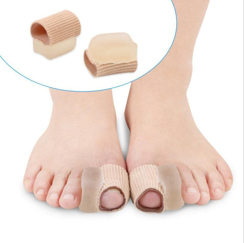 Tubular Bandages Silicone Toe Extensions (Pack of 4) Gel Toe Separators for and Hammer Toes Hallux Valgus Correction, Overlapping Toes Silicone Toe Separators - NewNest Australia