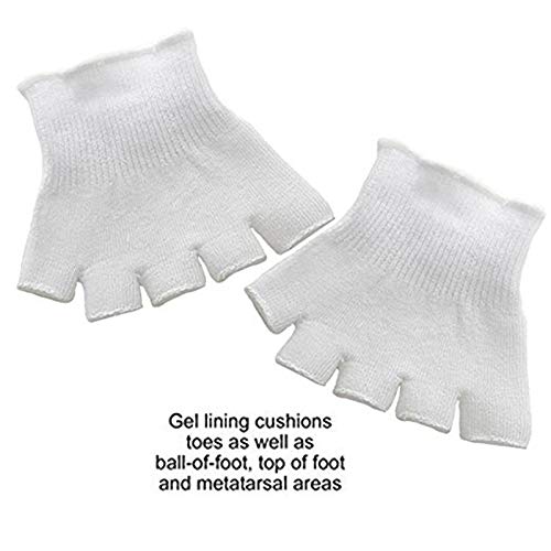 Pedimend Gel-Lined Compression Toe Separating Socks (1PAIR - 2PCS) | Toe Alignment Socks | Toe Separator Socks Relieves Ball of Foot Pain, Corns, Metatarsalgia, Overlapping Toes & Pinched Toes - NewNest Australia