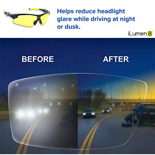 iLumen8 BEST Shooting Glasses UV Blacklight Yellow Vision Safety Eye protection 1 Pair - NewNest Australia