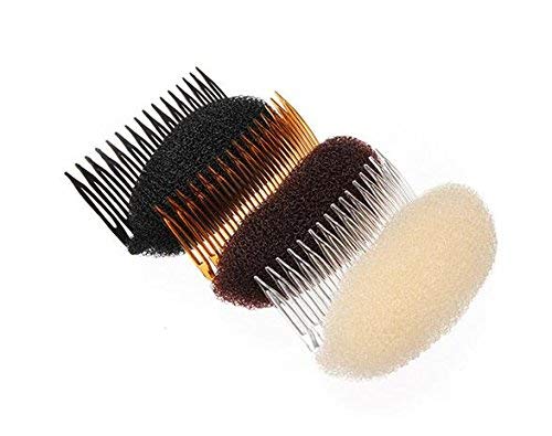 Ericotry 2Pcs Charming Bump It Up Volume Inserts Hair Comb Do Beehive Hair Styler Insert Tool Hair Comb Hot Hair Base Styling Accessories for Women Girls (Beige) - NewNest Australia