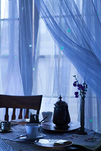 NewNest Australia - Bed Canopy with Fluorescent Stars Glow in Dark for Baby, Kids, Girls Or Adults, Anti Mosquito As Mosquito Net Use to Cover The Baby Crib, Kid Bed, Girls Bed Or Full Size Bed, Fire Retardant Fabric 