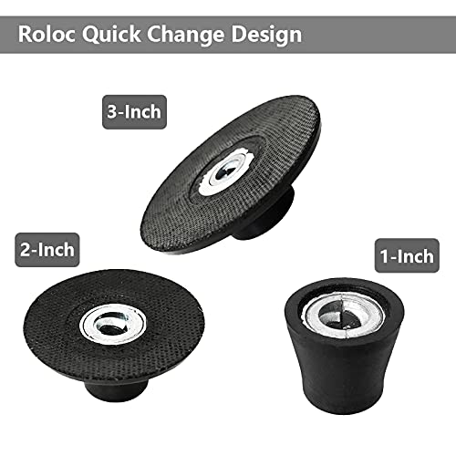 Yakamoz 3-Pack 1 2 3 Inch Roll Lock Sanding Disc Pad Holder - 1/4" Shank Quick Change Roll Lock Die Grinder Sanding Discs Holder Power Drill Sander Adapter Attachment for Sanding Polishing Grinding - NewNest Australia