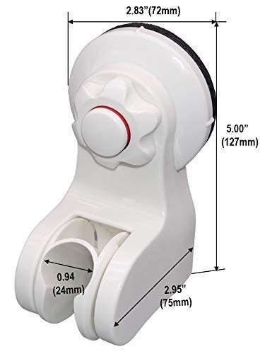 Pump&fix 45 Degrees Adjustable Handheld Shower Head Holder Suction Cup Wall Mount Bracket - NewNest Australia